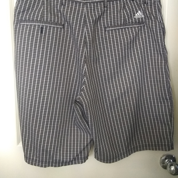 ⛳ Adidas Men Golf Ultimate Plaid Print Shorts 36 - Picture 3 of 10